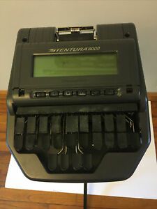 Stentura 8000 Court Reporting Steno Machine w Tripod, Case, More- As Is