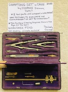 DRAFTING SET - Vintage - by COMPASS - (2143)