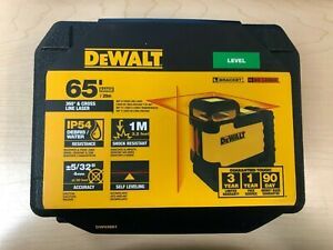 DEWALT DW03601 360 Degree 65&#039; Red beam Cross Line Laser *NEW*