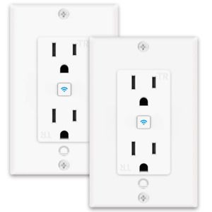 Smart Outlet, Lumary Works with Google Home &amp; Alexa in Wall Outlet,...