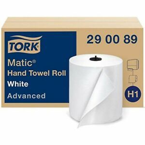 Tork Matic Advanced Paper Towel Roll H1, Paper Hand Towel 290089, 100% Recycled