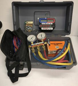 HVAC BOX W GAUGES MANIFOLD.  &amp; ELECTRONIC MANIFOLD &amp; MORE. RITCHIE &amp; ROBINAIR