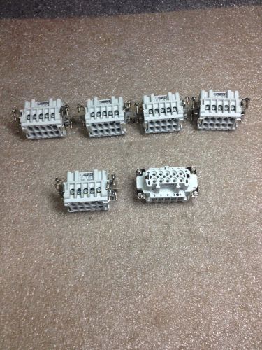 (A4) 6 PHOENIX CONTACT 17-71-20-2 HC-B 10-EBUS CONNECTORS