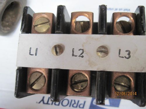 set of 3  Copper buss  Lugs