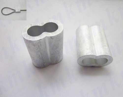 1000pcs 1MM-2.5MM figure 8 type double hourglass aluminum crimp sleeves ferrule