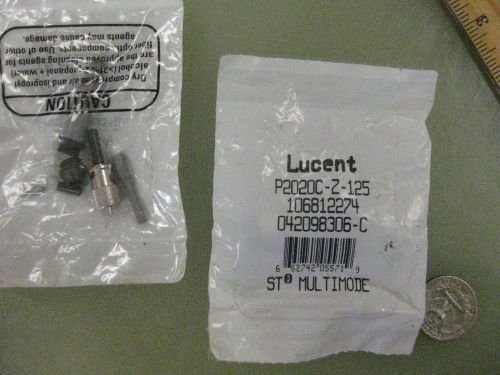 32 pieces Lucent ST Multimode Connectors p/n P2020C-Z-125  htf New