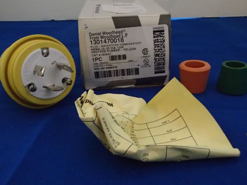 Daniel Woodhead Watertite Plug  Locking , 2 Pole/3 Wire,  L5-20, 125V 1301470018