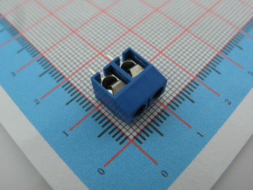 100pcs 2 Pin 2-way 5mm Pitch Screw Terminal Block Connector RoHS  301V-5.00-2P