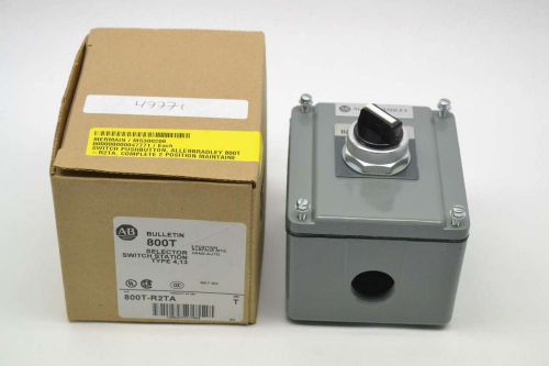 NEW ALLEN BRADLEY 800T-R2TA 2 POSITION STATION SELECTOR SER T SWITCH B403336