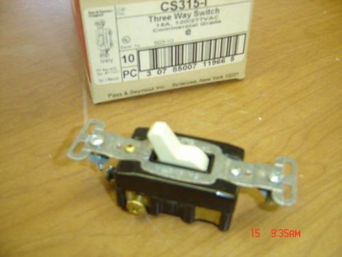 PASS &amp; SEYMOUR  CS315-I COMMERCIAL SWITCH 15A 125/277VAC