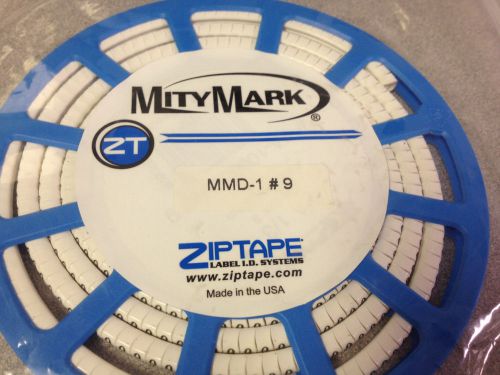 MITY MARK MMD1-9 PVC Disc Wire Marker &#034;9&#034; 10-16AWG 500/ROLL *NEW IN PACKAGING*