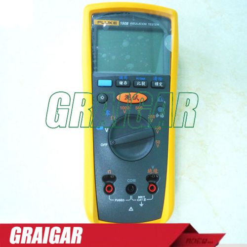 New geniune fluke 1508 f1508 digital megger insulation resistance tester meter for sale