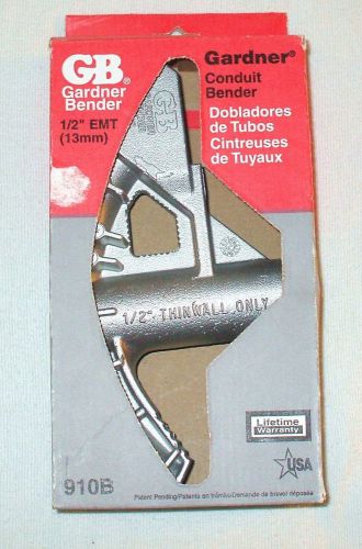 Gardner bender 1/2&#034; emt 13mm thinwall conduit bender made in usa &#034;new in box&#034; for sale