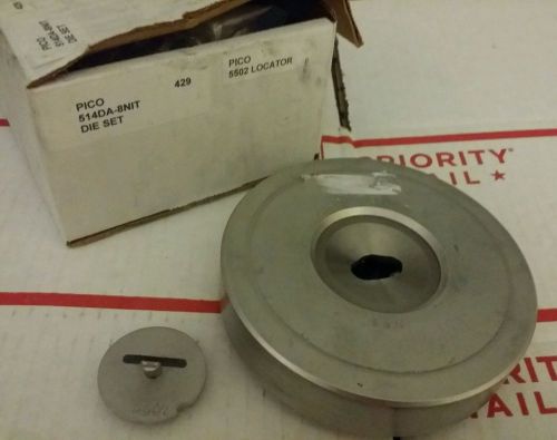 Pico Crimpmaster Crimping Die Set 429 514DA-8NIT .156 &amp; Pico 5502 Locator