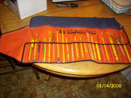 Vintage GC Electronics  31 Piece Radio TV  Alignment Tool Set