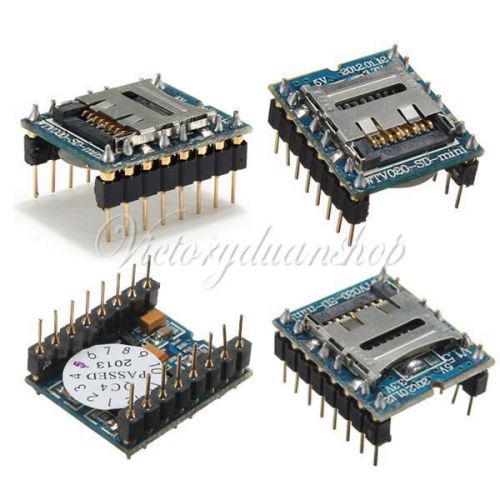 U-disk Audio Player SD card voice module MP3 Voice module WTV020-SD 16 Pins New