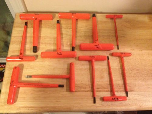 Cementex insulated sae t-handle allen wrench set for sale