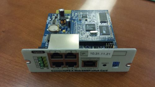 &#034;Tested&#034; Powerware Eaton ConnectUPS-X Web/SMNP/xHub Card  116750221-001 rev 1