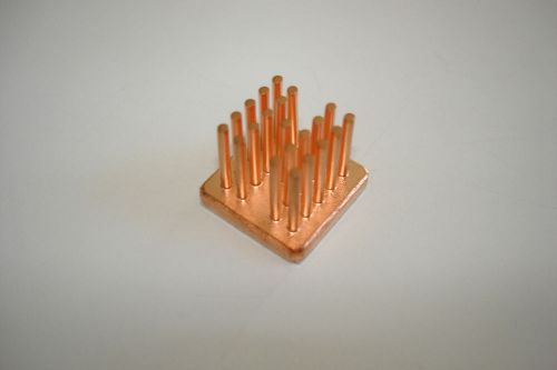 Heatsink,BGA,19X19MM Round Pin Copper Adhesive Backed NEW