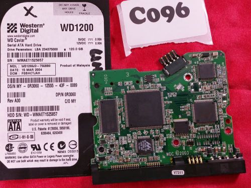 #C096 - WD1200JD-75GBB0 2061-001215-400 AHD2 Rev A00 FSBHCTJAH Hard Drive PCB