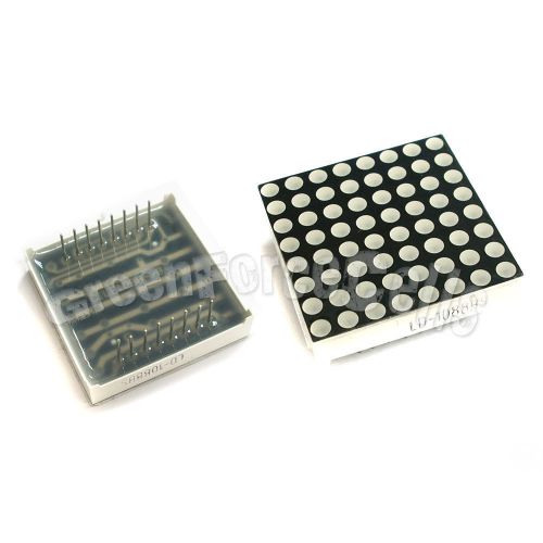 3 LED Dot Matrix Display 3mm 8x8 Red Common Anode 16pin