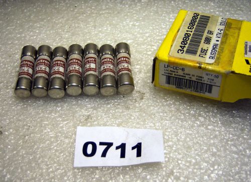 (0711) Lot of 7 Cooper Bussmann Fuses LP-CC-6