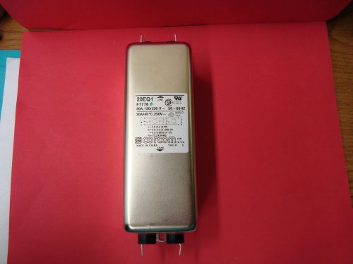 TE CONNECTIVITY / CORCOM  20EQ1  RFI POWER LINE FILTER, 20A, 380UA