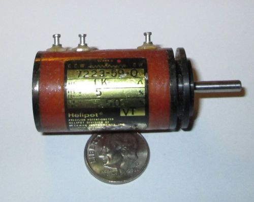 Beckman-helipot precision potentiometer 1k ohm 10-turns  nos for sale