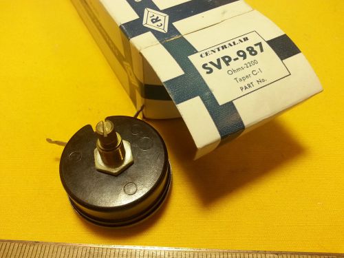 Centralab Potentiometer 2200 Ohm 4 Watt Taper C-1 Wire Wound