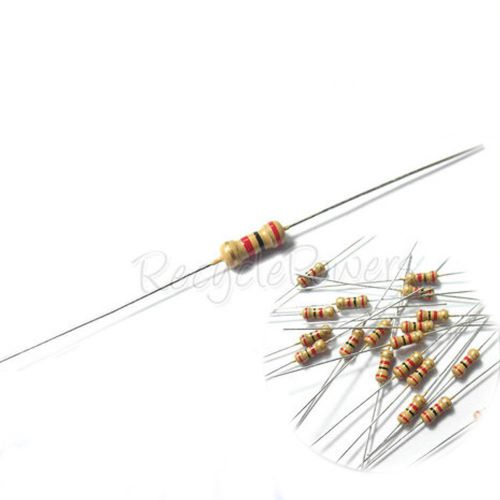 1000 Pcs Resistors 2000 2K Ohm Ohms 1/4Watt 0.25W ±5% Carbon Film