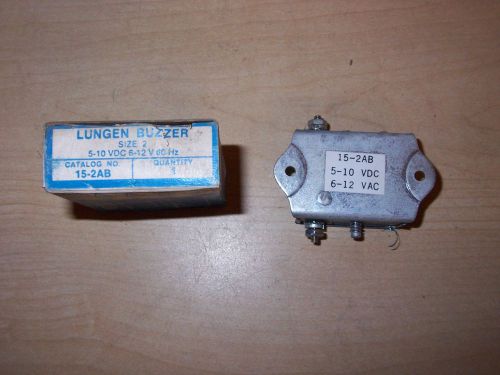 NEW LUNGEN BUZZER 15-2AB SIZE 2 5-10VDC 6-12VAC