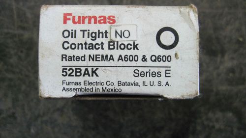 NIB FURNAS OIL TIGHT CONTACT BLOCK #52BAK