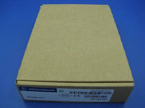 Hirschmann spider 5tx ethernet rail switch 5 port 943-824-002 new for sale