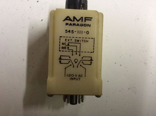 Amf paragon 545-111-0 automatic timer 120 vac timing relay m74 for sale