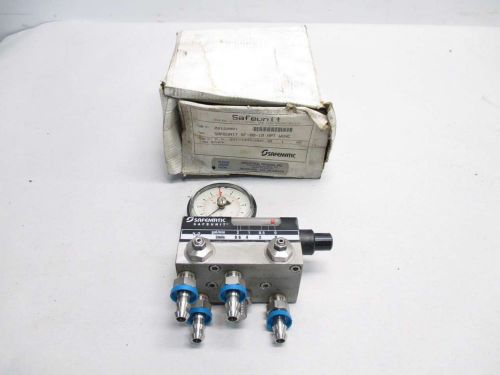 NEW SAFEMATIC SF-08-10 LIQUID GAUGE 1/4IN 0-2GPM WATER FLOW METER D418142