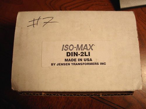 ISO-MAX DIN-2LI Rail Module 2 Line Input - up to +22dB  New  DIN2LI