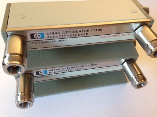 HP/Agilent 8494G &amp; 8496G Programmable Attenuator Set 121 dB NOS