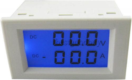 0-199.9v/100a dual display digital lcd dc voltmeter ammeter volt amp panel meter for sale