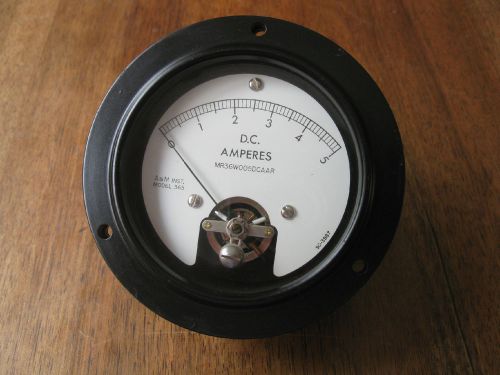 Vintage A &amp; M Instruments - D.C. AMPERES AMMETER MODEL 365  50&#039;s-60&#039;s