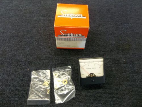 Simpson instrument power supply gage gauge meter voltmeter so6655 2.5 x 2.5 new for sale