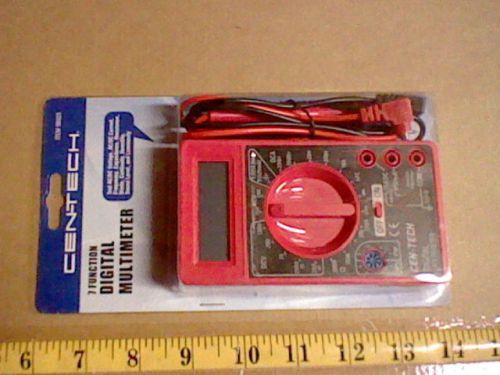 7 Function Cen-Tech Digital Multimeter Tester    NEW