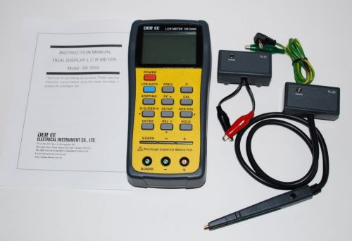 DE-5000 High Accuracy Handheld LCR Meter With TL-21,TL-22,TL-23 DER EE