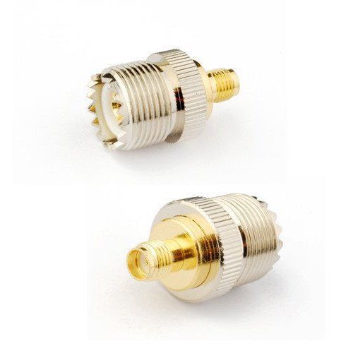 NEW 2pcs RF coaxial coax adapter SMA female to UHF female SO-239 SO239