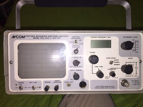 AVCOM PSA-65A PORTABLE MICROWAVE SPECTRUM ANALYZER / 2 --- 1000MHz