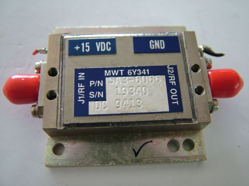 RF AMPLIFIER 1.6 - 6GHz GAIN 27dB PO 19dBm SA3-6066 S/N 194340 194342 194345