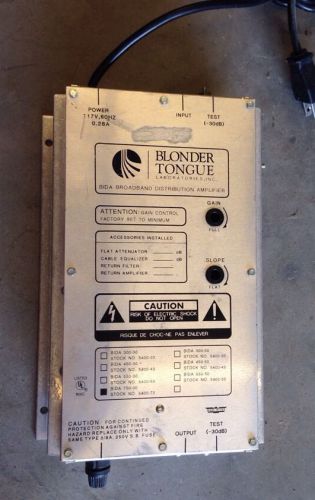 Blonder tongue bida 750-30 broadband distribution amplifier 5400-73 for sale