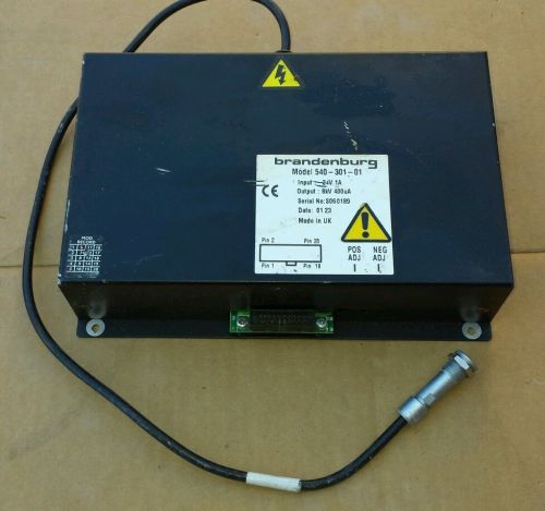 Brandenburg Bi Polar High Voltage Power Supply 540-301-01 24V 1A Out 8KV 400UA