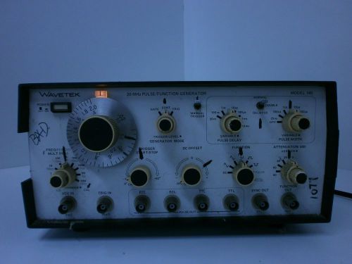 WAVETEK 145 20MHZ PULSE/FUNCTION GENERATOR AS IS T9-S1