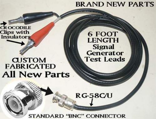 NEW 50 OHM BNC PREASSEMBLED SIGNAL GENERATOR TEST LEADS for HEATHKIT EICO B&amp;K