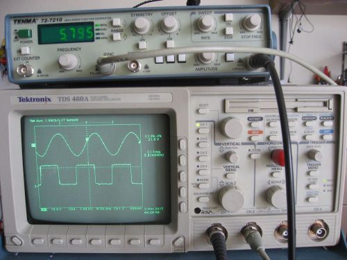 5mhz function generator with 50mhz freq. counter. tenma  72-7210. tested! for sale